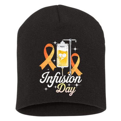 MS I.n.f.u.s.i.o.n Day Multiple Sclerosis Awareness Ribbon Short Acrylic Beanie