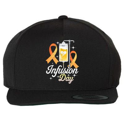 MS I.n.f.u.s.i.o.n Day Multiple Sclerosis Awareness Ribbon Wool Snapback Cap