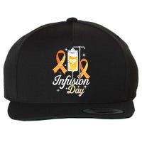 MS I.n.f.u.s.i.o.n Day Multiple Sclerosis Awareness Ribbon Wool Snapback Cap