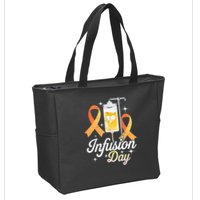 MS I.n.f.u.s.i.o.n Day Multiple Sclerosis Awareness Ribbon Zip Tote Bag