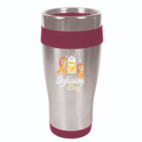 MS I.n.f.u.s.i.o.n Day Multiple Sclerosis Awareness Ribbon 16oz Travel Tumbler