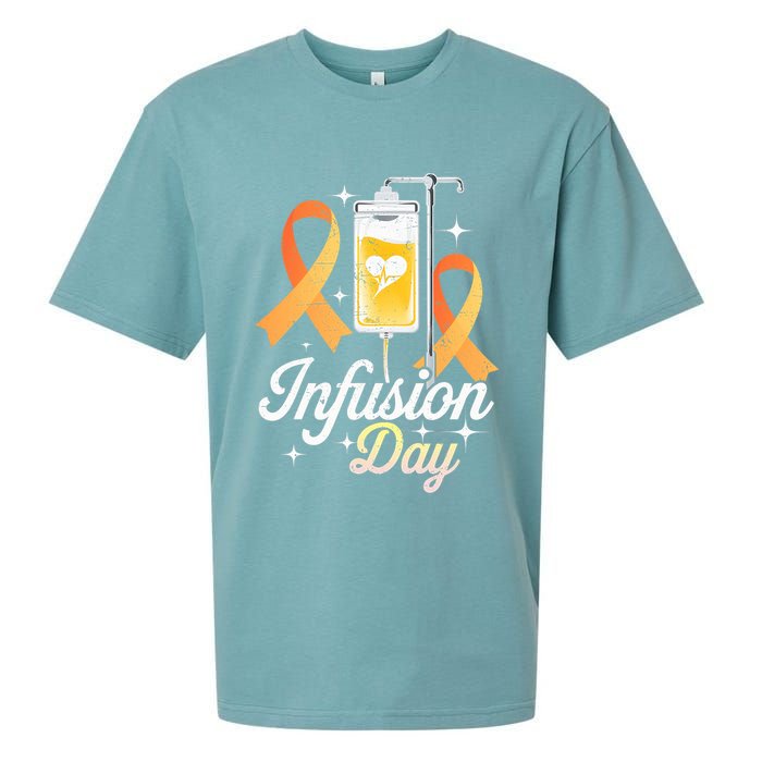 MS I.n.f.u.s.i.o.n Day Multiple Sclerosis Awareness Ribbon Sueded Cloud Jersey T-Shirt