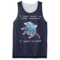 Mouse I Dont Want To Cook Anymore I Want To Die Gifts Mesh Reversible Basketball Jersey Tank