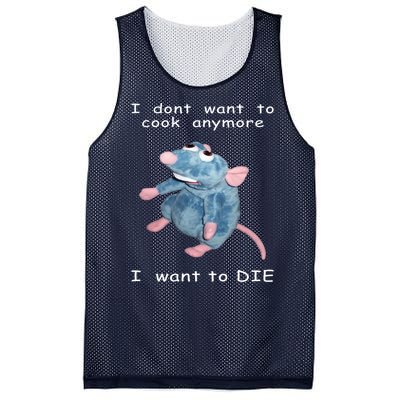 Mouse I Dont Want To Cook Anymore I Want To Die Gifts Mesh Reversible Basketball Jersey Tank