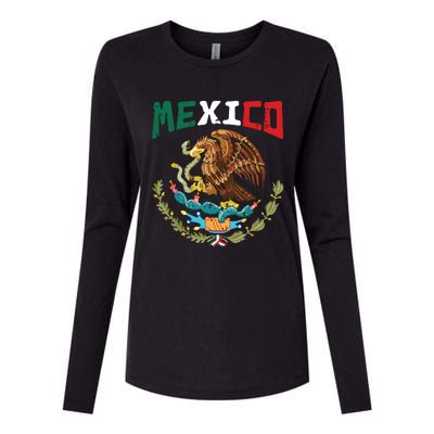 Mexican Independence Day Mexico Womens Cotton Relaxed Long Sleeve T-Shirt