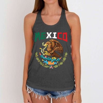 Mexican Independence Day Mexico Women's Knotted Racerback Tank