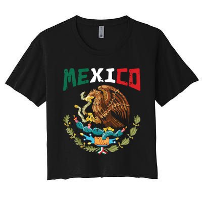 Mexican Independence Day Mexico Women's Crop Top Tee