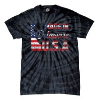 Made In Delaware Us Map State American Flag Delaware Tie-Dye T-Shirt