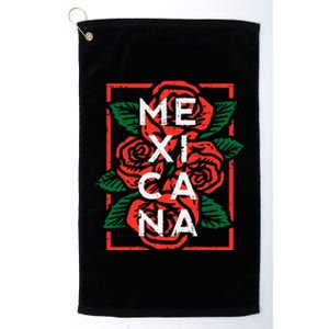 Mexican Independence Day Mexicana Roses Platinum Collection Golf Towel