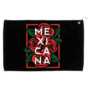 Mexican Independence Day Mexicana Roses Grommeted Golf Towel