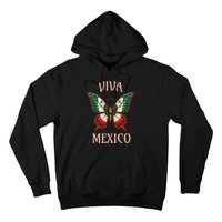 Mexico Independence Day Butterfly Mexican Flag Hoodie