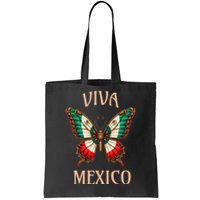 Mexico Independence Day Butterfly Mexican Flag Tote Bag