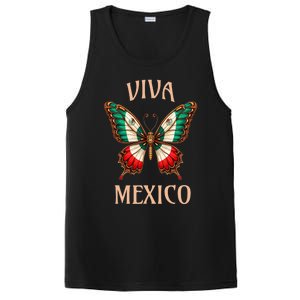 Mexico Independence Day Butterfly Mexican Flag PosiCharge Competitor Tank