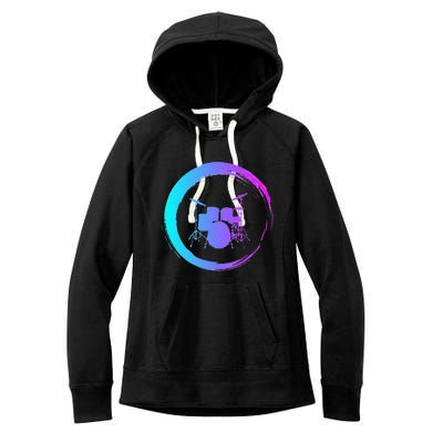 Musical Instrument Drummer Drums Musician Women's Fleece Hoodie