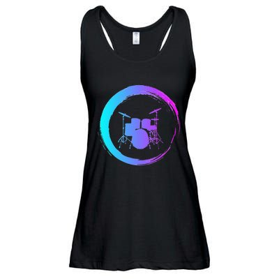 Musical Instrument Drummer Drums Musician Ladies Essential Flowy Tank