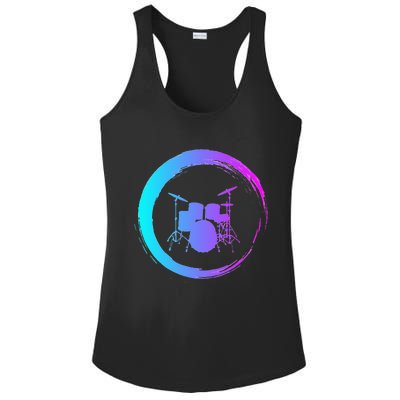 Musical Instrument Drummer Drums Musician Ladies PosiCharge Competitor Racerback Tank