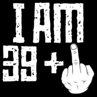 Middle Finger 40th Birthday Funny Cooling Performance Crew T-Shirt