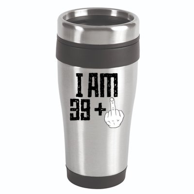 Middle Finger 40th Birthday Funny 16oz Travel Tumbler