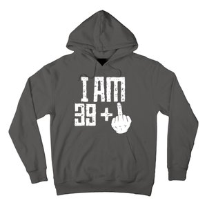 Middle Finger 40th Birthday Funny Hoodie