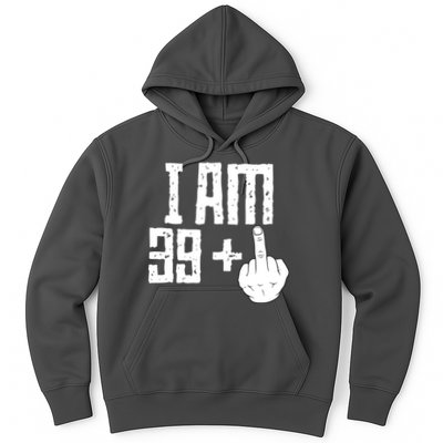 Middle Finger 40th Birthday Funny Hoodie