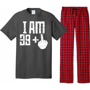 Middle Finger 40th Birthday Funny Pajama Set