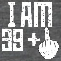 Middle Finger 40th Birthday Funny Poster