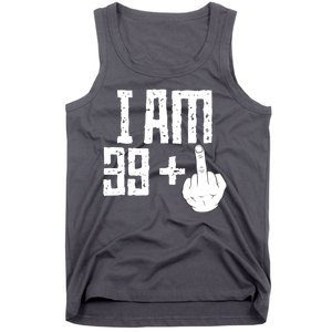 Middle Finger 40th Birthday Funny Tank Top