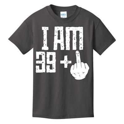 Middle Finger 40th Birthday Funny Kids T-Shirt