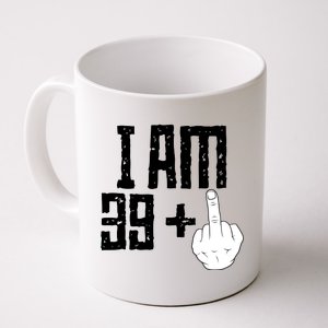 Middle Finger 40th Birthday Funny Coffee Mug