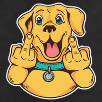 Middle Finger Dog Cool Comfort Performance Bucket Hat