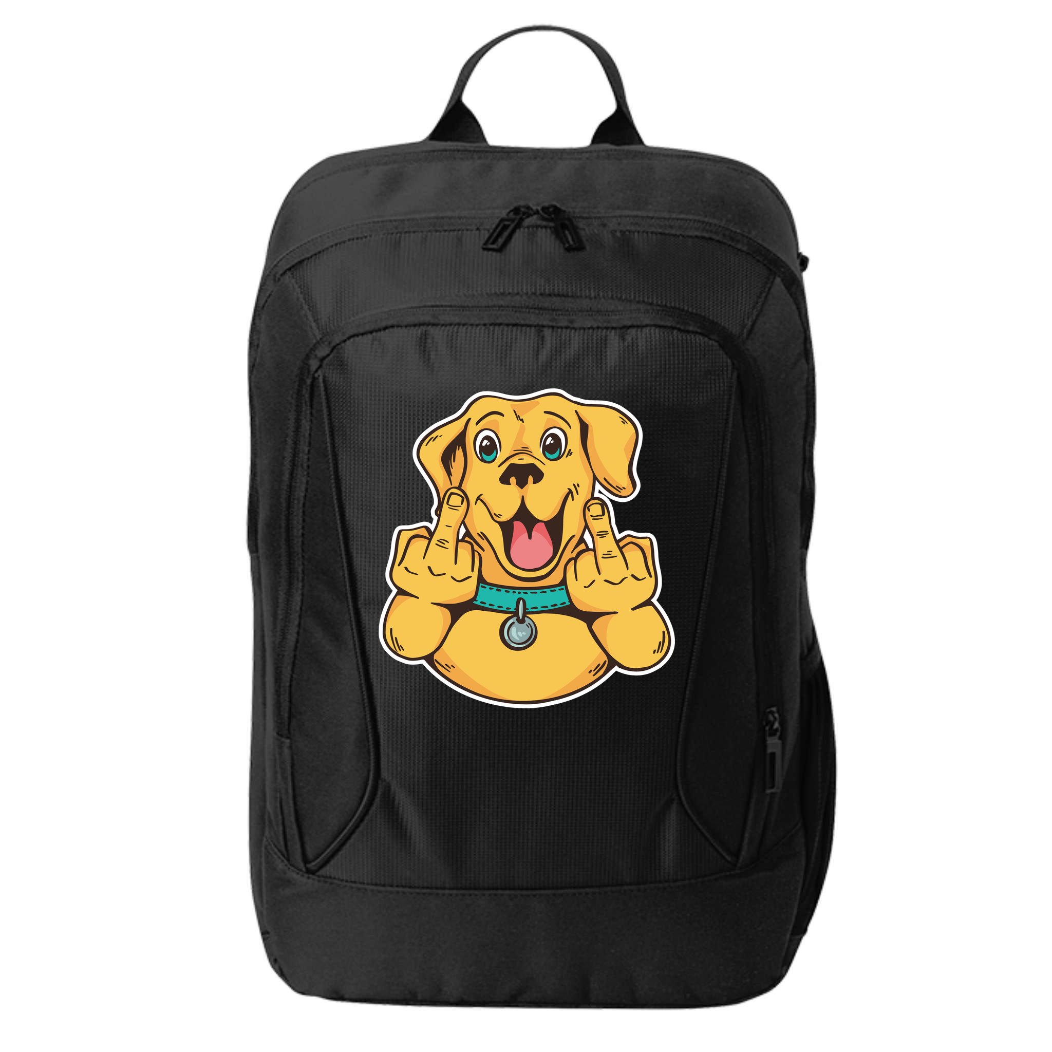 Middle Finger Dog City Backpack