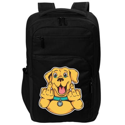 Middle Finger Dog Impact Tech Backpack