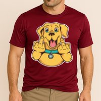 Middle Finger Dog Cooling Performance Crew T-Shirt