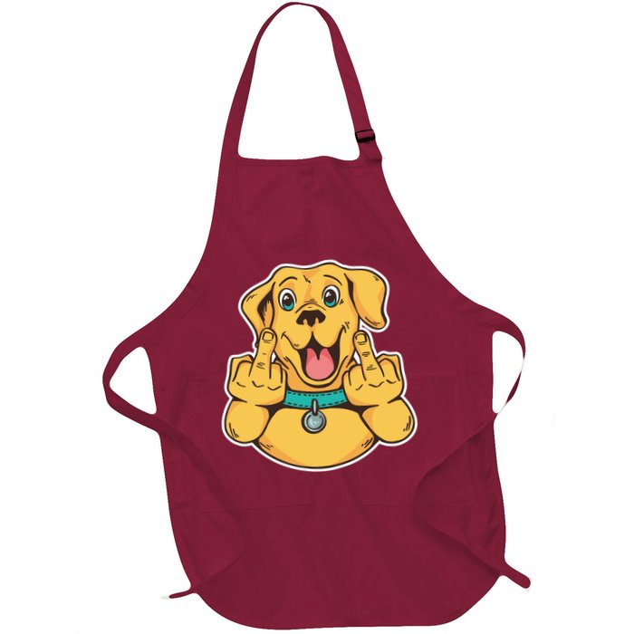 Middle Finger Dog Apron