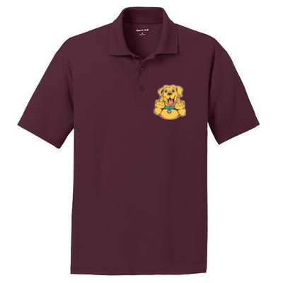 Middle Finger Dog PosiCharge RacerMesh Polo