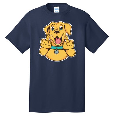 Middle Finger Dog Tall T-Shirt