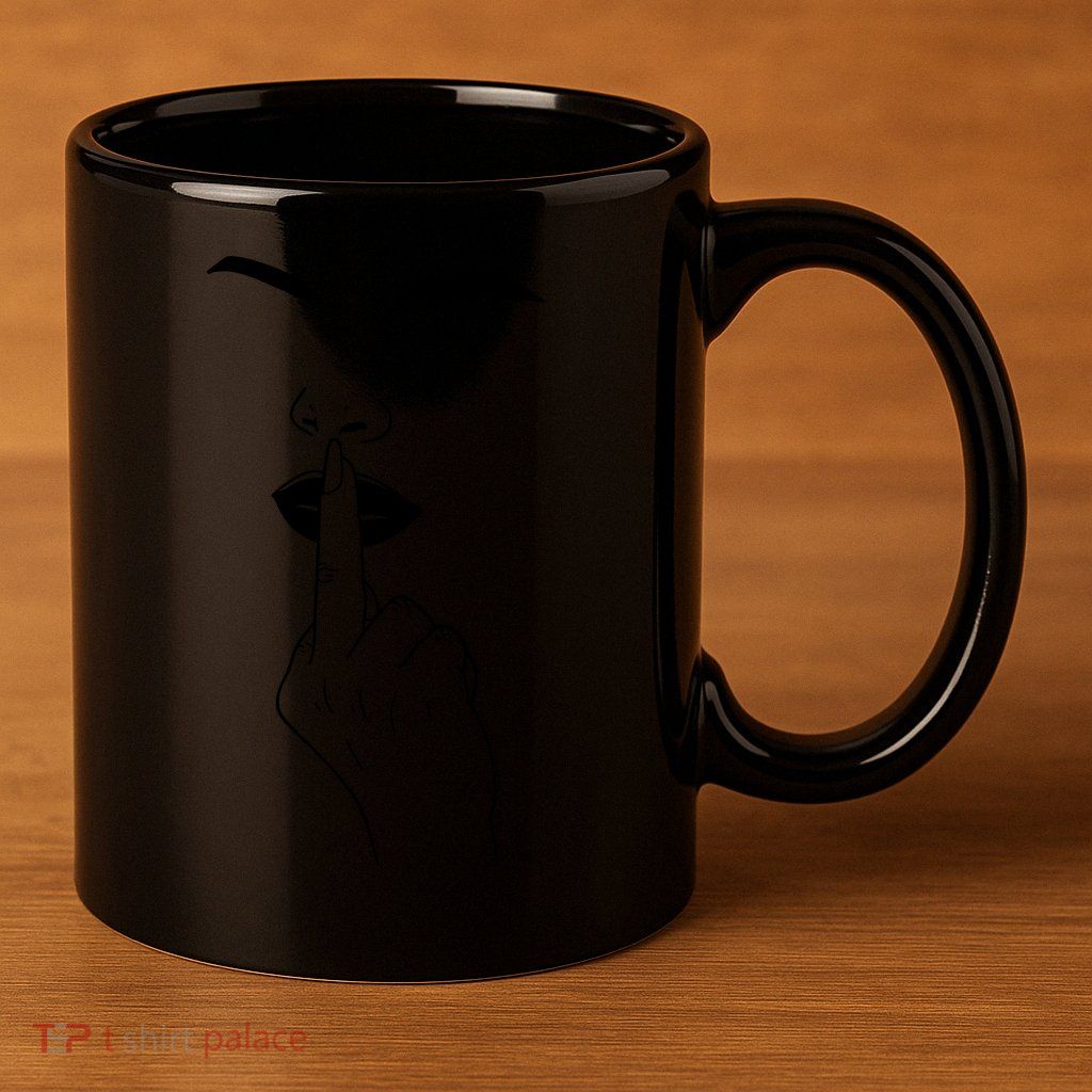 Middle Finger Lips 11oz C Handle Ceramic Mug