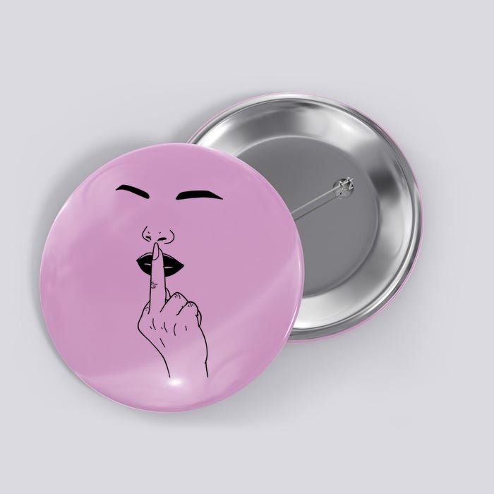 Middle Finger Lips Button