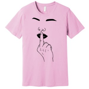 Middle Finger Lips Premium T-Shirt