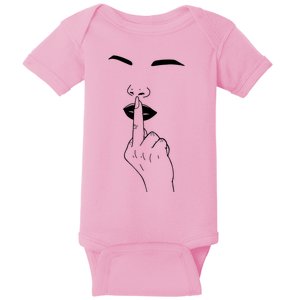 Middle Finger Lips Baby Bodysuit