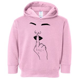 Middle Finger Lips Toddler Hoodie