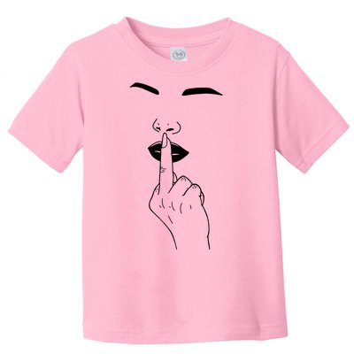 Middle Finger Lips Toddler T-Shirt