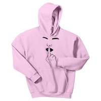 Middle Finger Lips Kids Hoodie