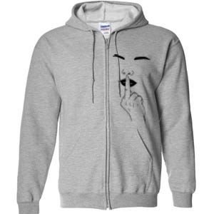 Middle Finger Lips Full Zip Hoodie