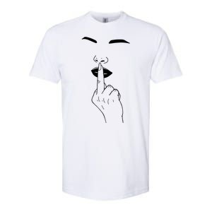 Middle Finger Lips Softstyle CVC T-Shirt