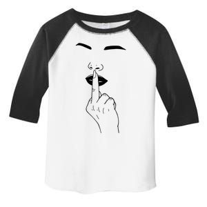 Middle Finger Lips Toddler Fine Jersey T-Shirt