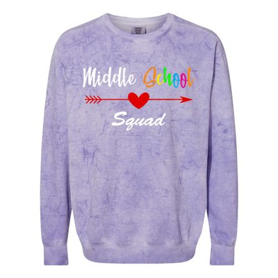 Middle School Squad Colorblast Crewneck Sweatshirt