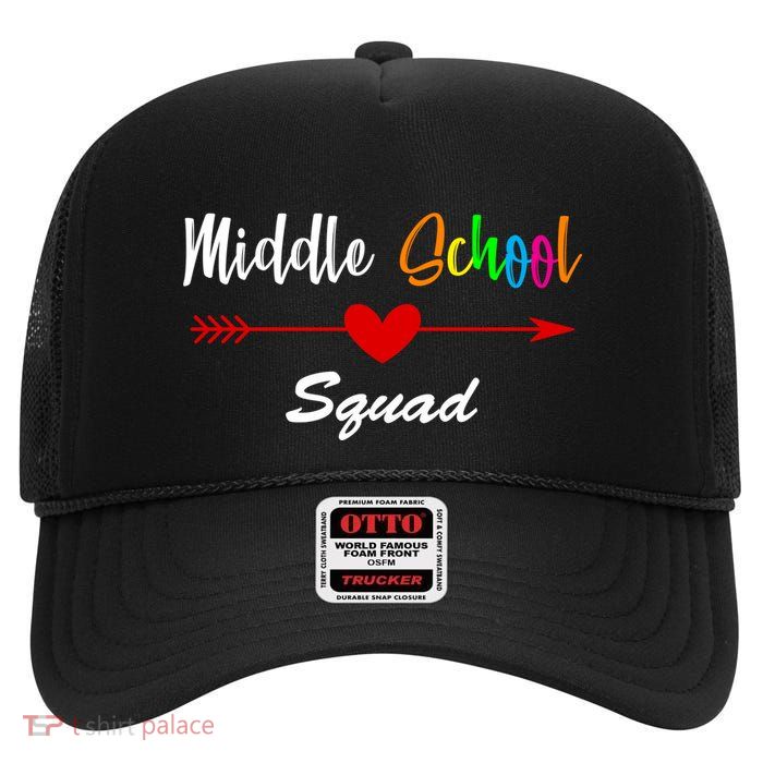 Middle School Squad High Crown Mesh Back Trucker Hat