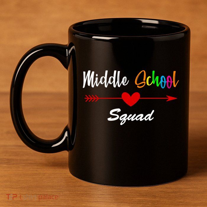 Middle School Squad 11oz C Handle Ceramic Mug