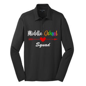 Middle School Squad Silk Touch Performance Long Sleeve Polo